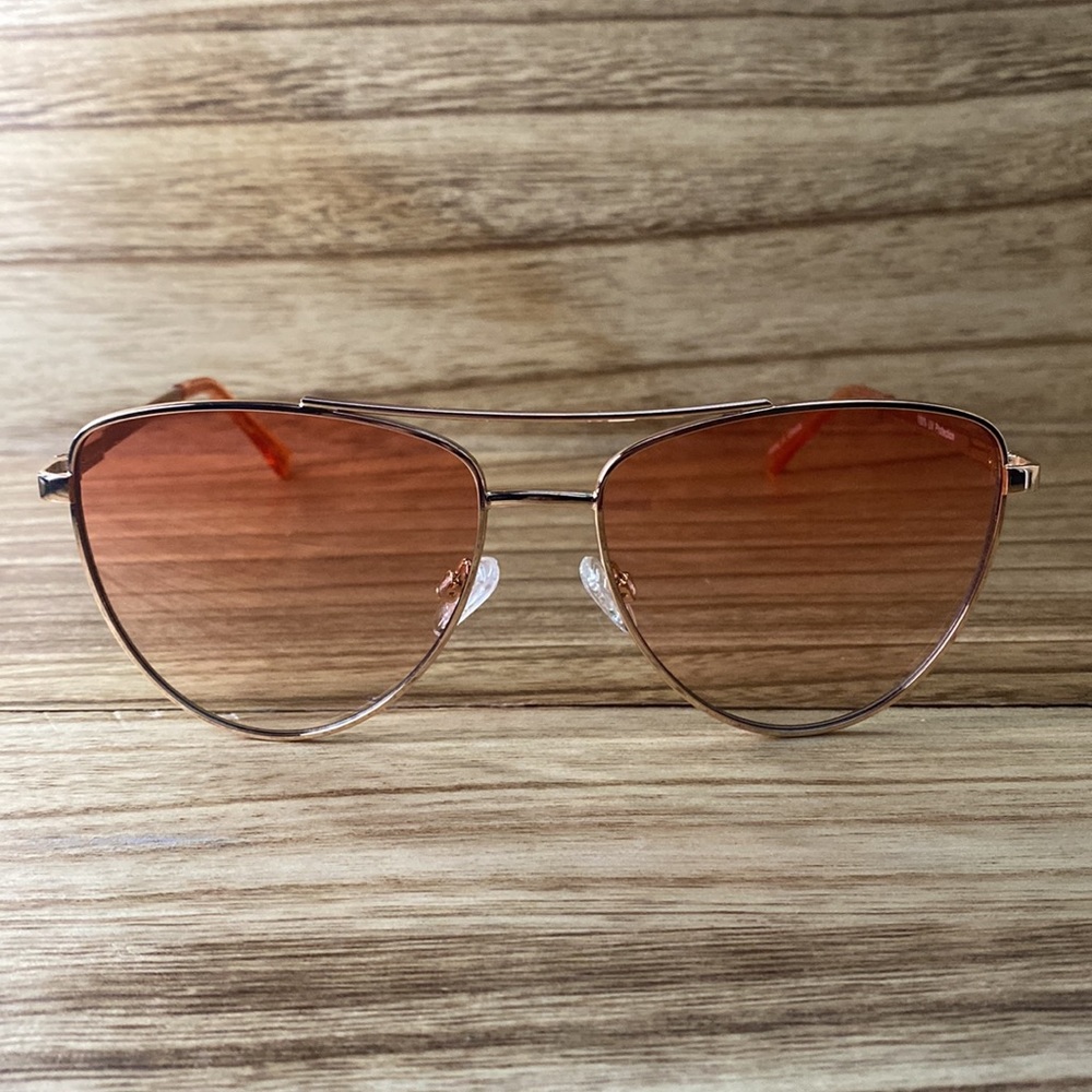Nordstrom Rose Gold Aviator Sunglasses